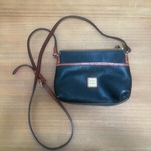 Dooney & Bourke Black and Tan Crossbody Bag